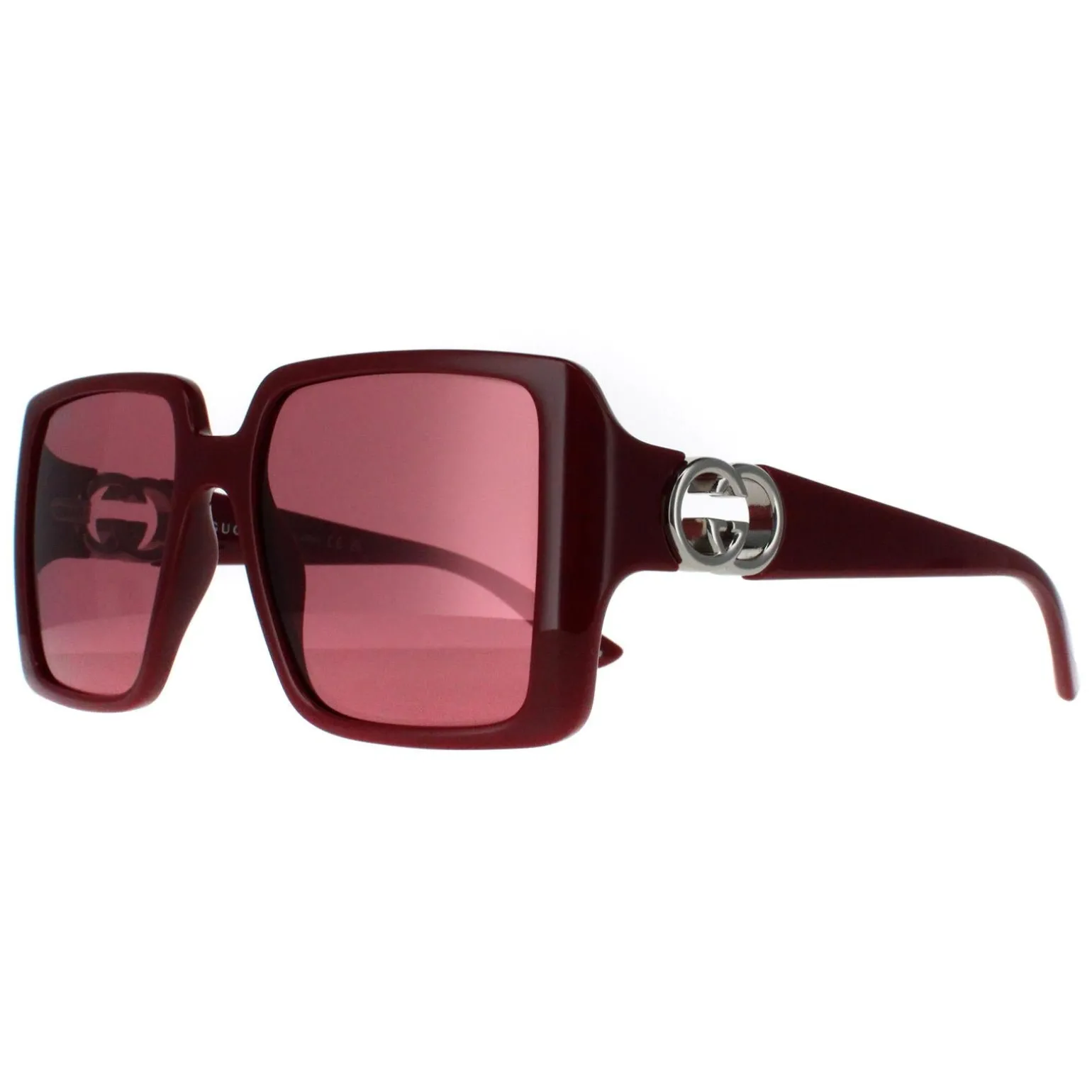 Gucci Sunglasses GG1692S 005 Black with Gold Dusky Pink w Logo Mirror