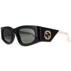 Gucci Sunglasses GG1664S 001 Black with Ivory Grey