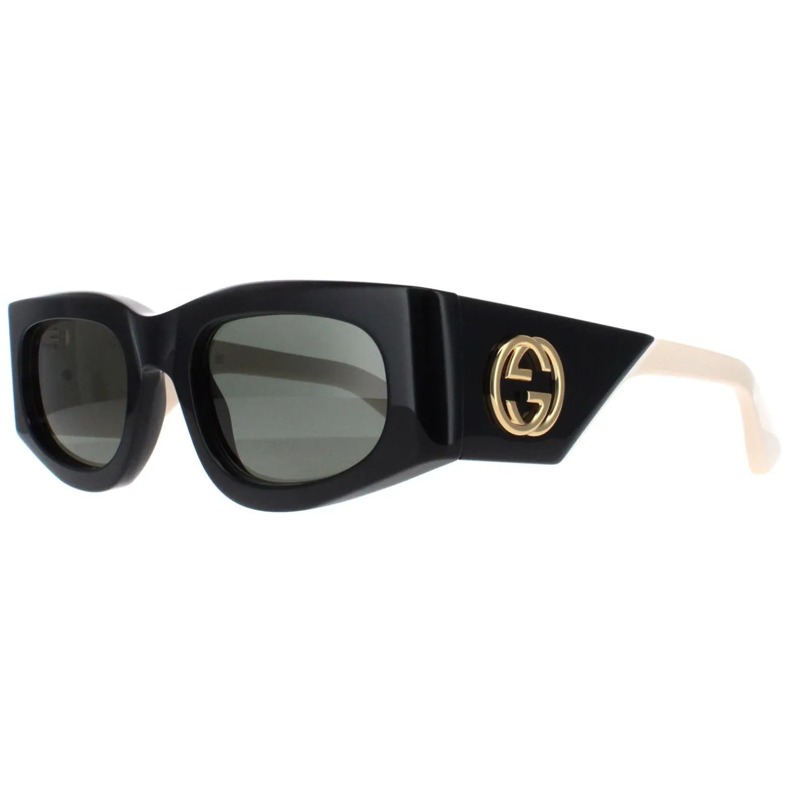 Gucci Sunglasses GG1664S 001 Black with Ivory Grey