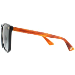 Gucci Sunglasses GG0024S 003 Black Brown Grey Gradient