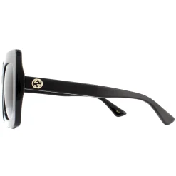 Gucci Sunglasses GG0328S 001 Black Grey Gradient
