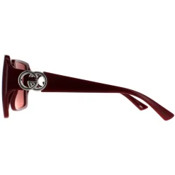 Gucci Sunglasses GG1692S 005 Black with Gold Dusky Pink w Logo Mirror