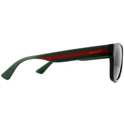 Gucci Sunglasses GG0341S 001 Black Green Red Grey