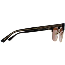 Gucci Sunglasses GG0382S 002 Black and Gold Brown
