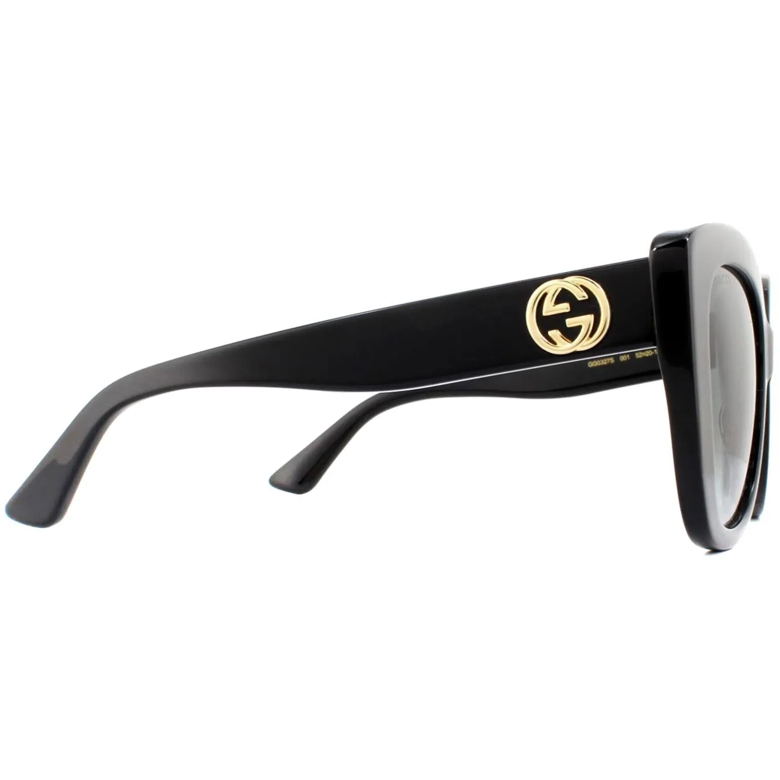 Gucci Sunglasses GG0327S 001 Black Grey Gradient