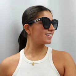 Gucci Sunglasses GG0208S 001 Black Grey Gradient