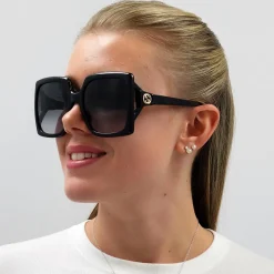 Gucci Sunglasses GG0876S 001 Black Grey Gradient