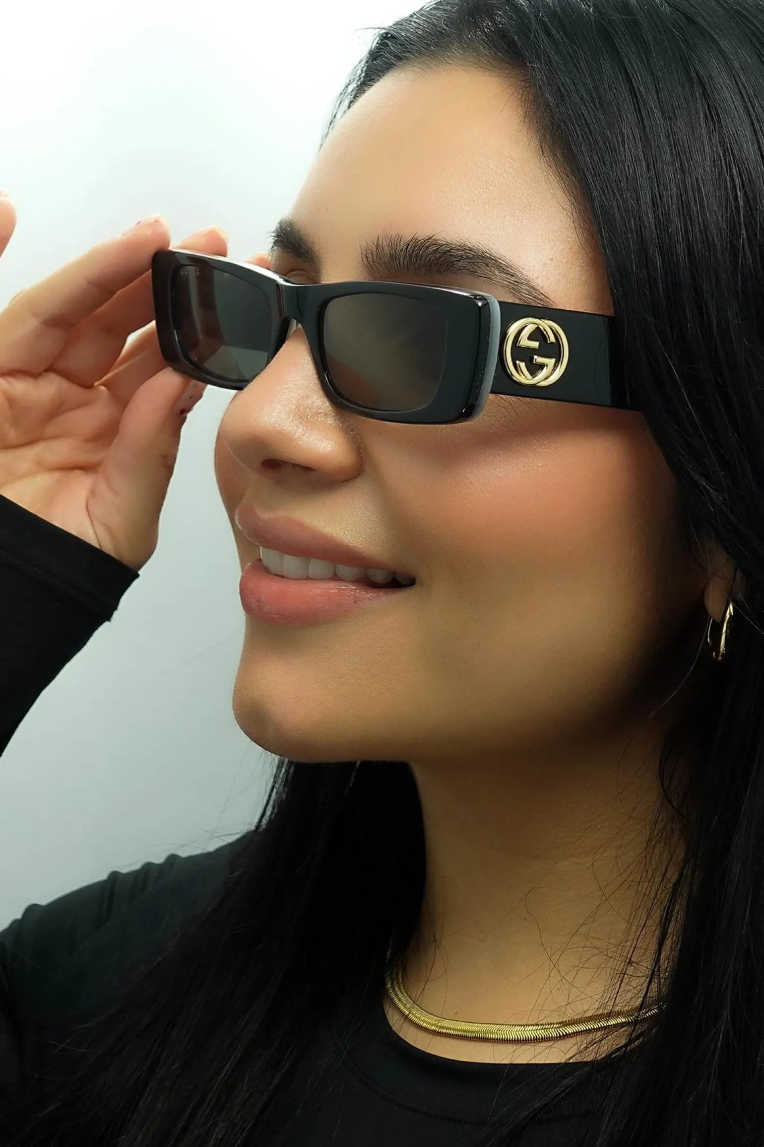 Gucci Sunglasses GG0516S 001 Black Grey