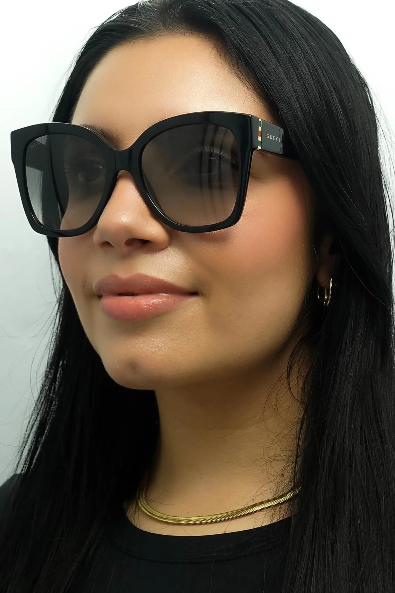Gucci Sunglasses GG0459S 001 Black Grey Gradient