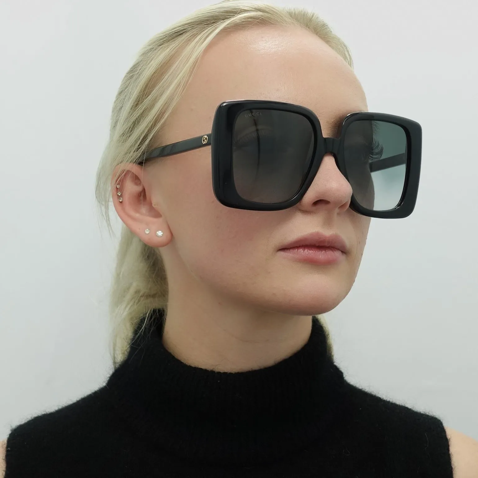 Gucci Sunglasses GG1314S 001 Black Grey