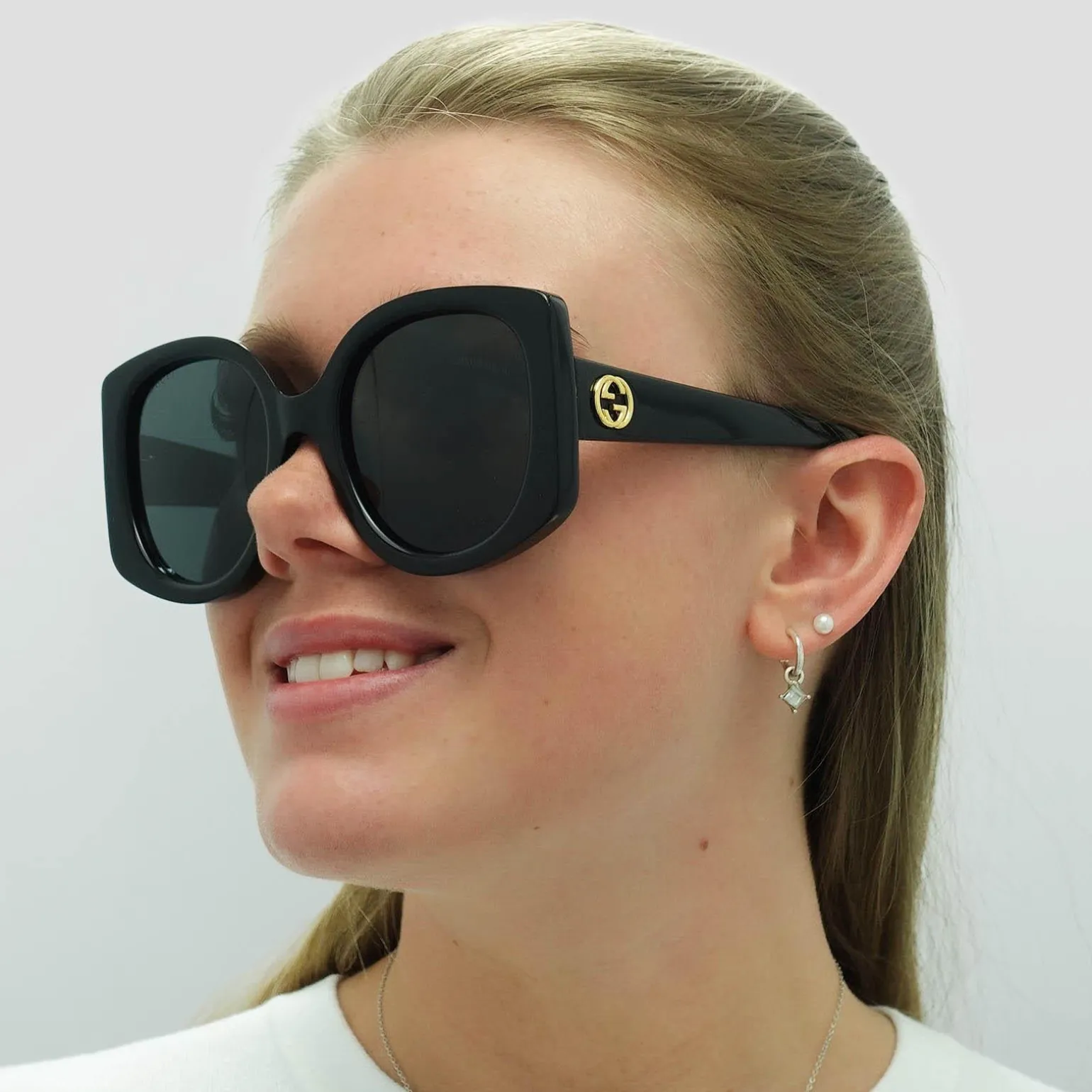 Gucci Sunglasses GG1257S 001 Black Grey