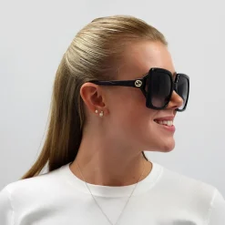 Gucci Sunglasses GG0876S 001 Black Grey Gradient