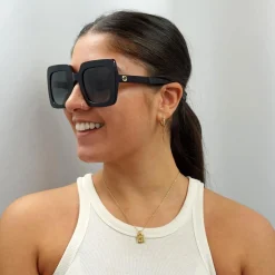 Gucci Sunglasses GG0328S 001 Black Grey Gradient