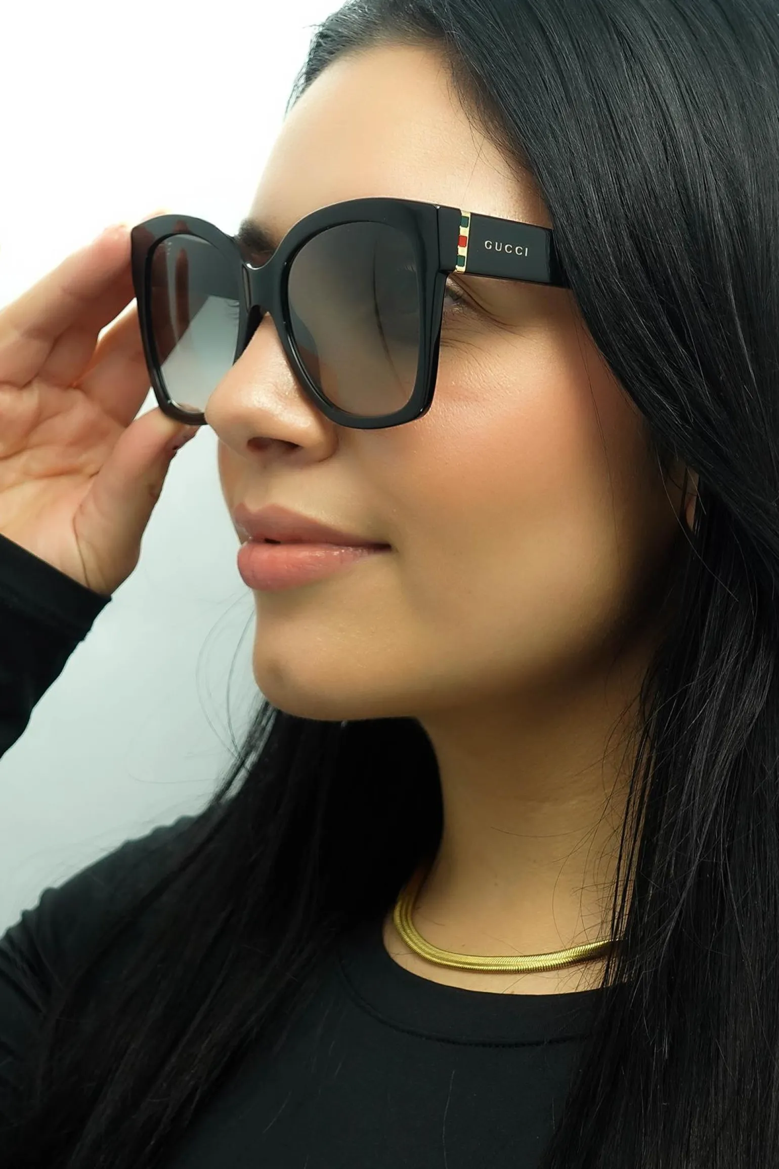 Gucci Sunglasses GG0459S 001 Black Grey Gradient