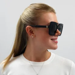 Gucci Sunglasses GG0328S 001 Black Grey Gradient