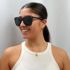 Gucci Sunglasses GG0024S 001 Black Grey