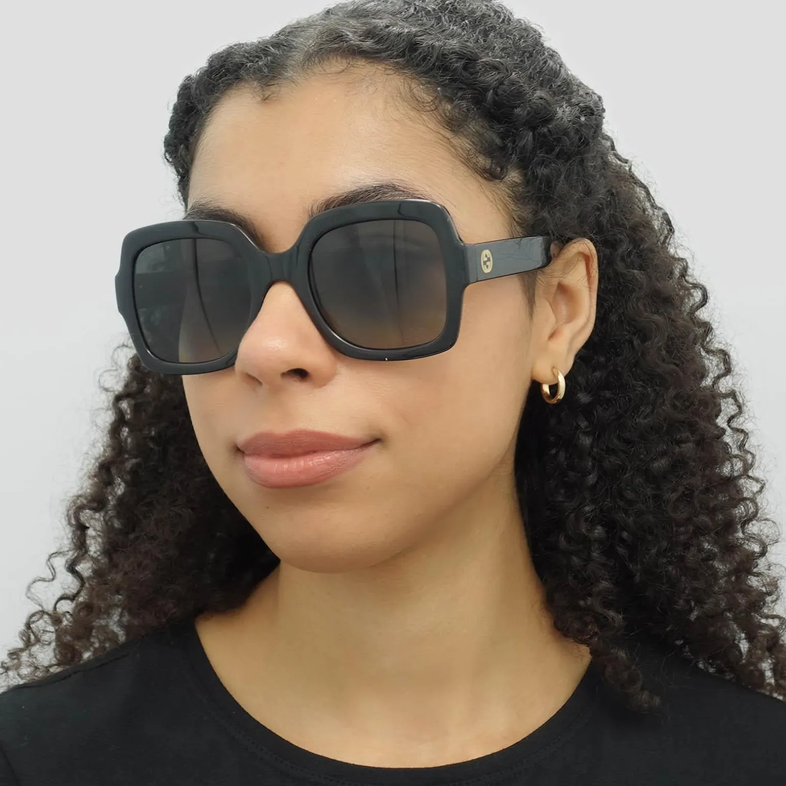 Gucci Sunglasses GG1337S 002 Black Grey Gradient Polarized