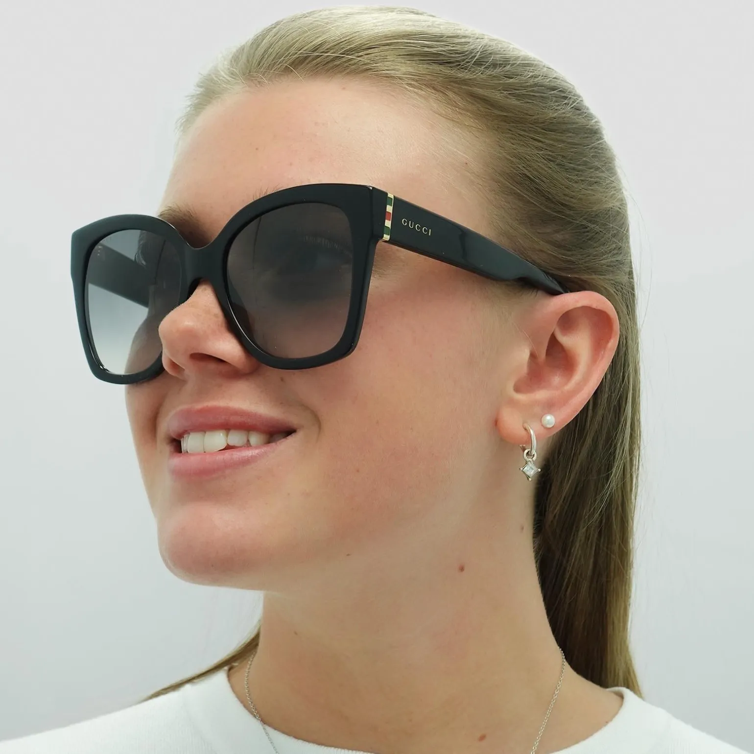 Gucci Sunglasses GG0459S 001 Black Grey Gradient