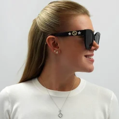 Gucci Sunglasses GG0208S 001 Black Grey Gradient