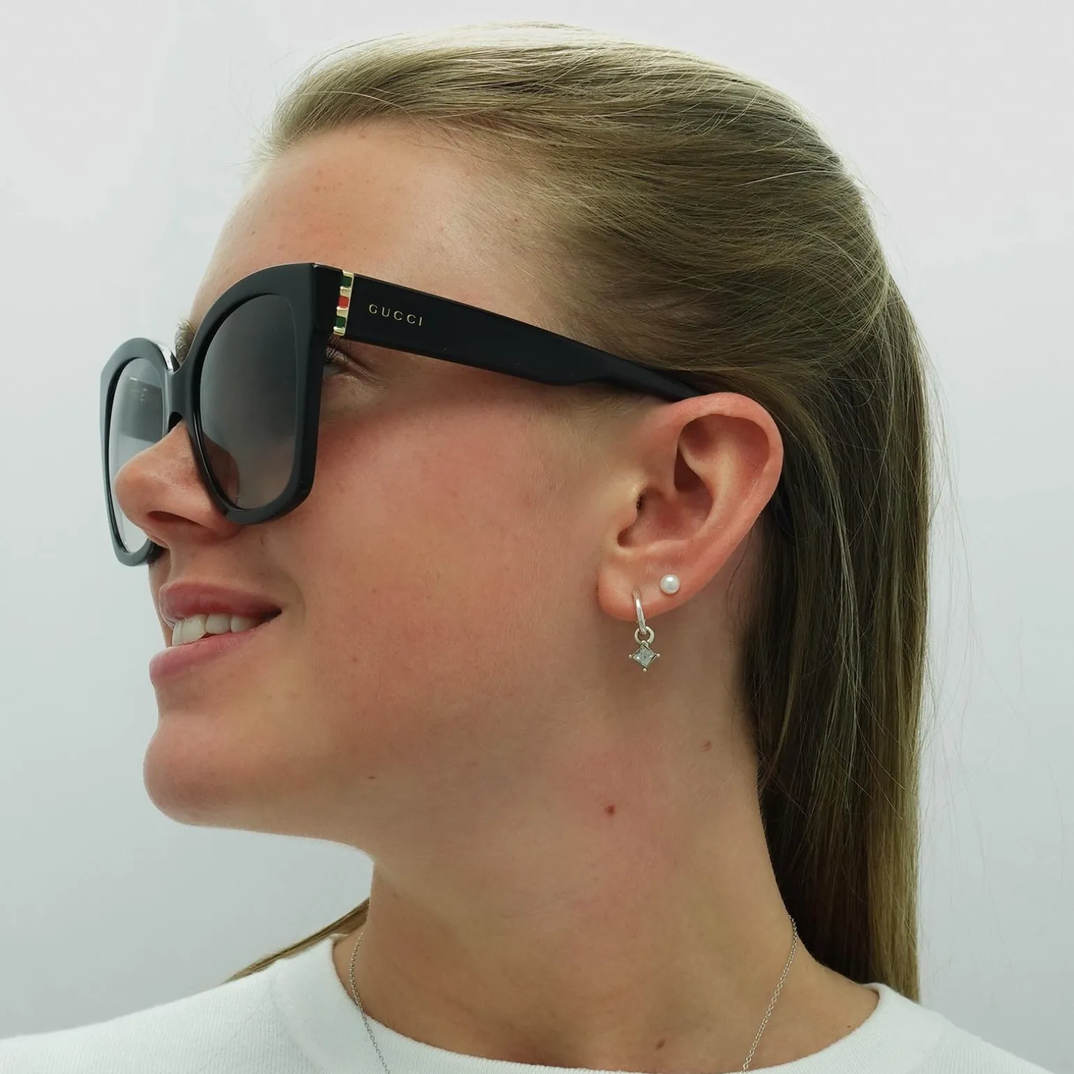 Gucci Sunglasses GG0459S 001 Black Grey Gradient