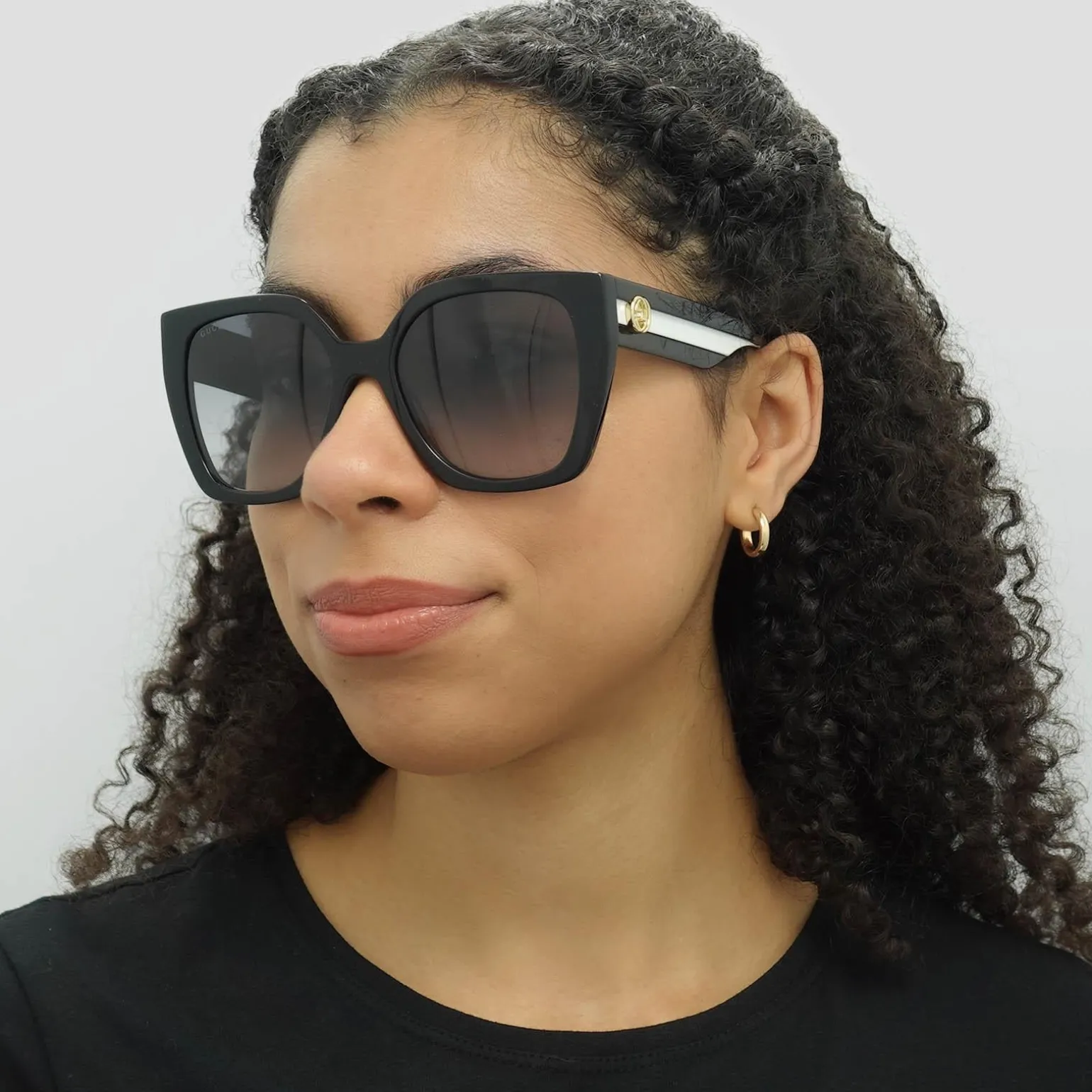 Gucci Sunglasses GG1300S 004 Black Grey Gradient
