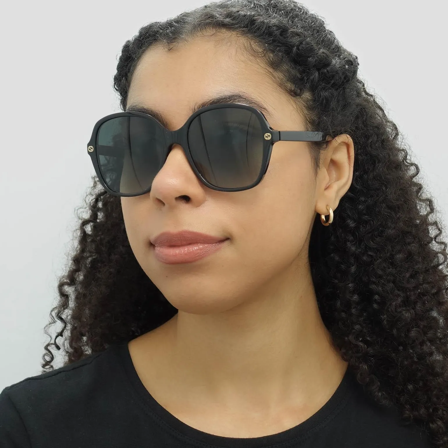 Gucci Sunglasses GG0092S 001 Black Grey Gradient