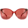 Gucci Sunglasses GG1010S 004 Burgundy Red