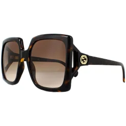 Gucci Sunglasses GG0876S 002 Dark Havana Brown Gradient