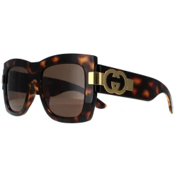 Gucci Sunglasses GG1688S 002 Dark Havana with Gold Brown
