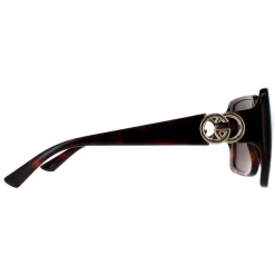 Gucci Sunglasses GG1692S 002 Dark Havana with Gold Dark Brown