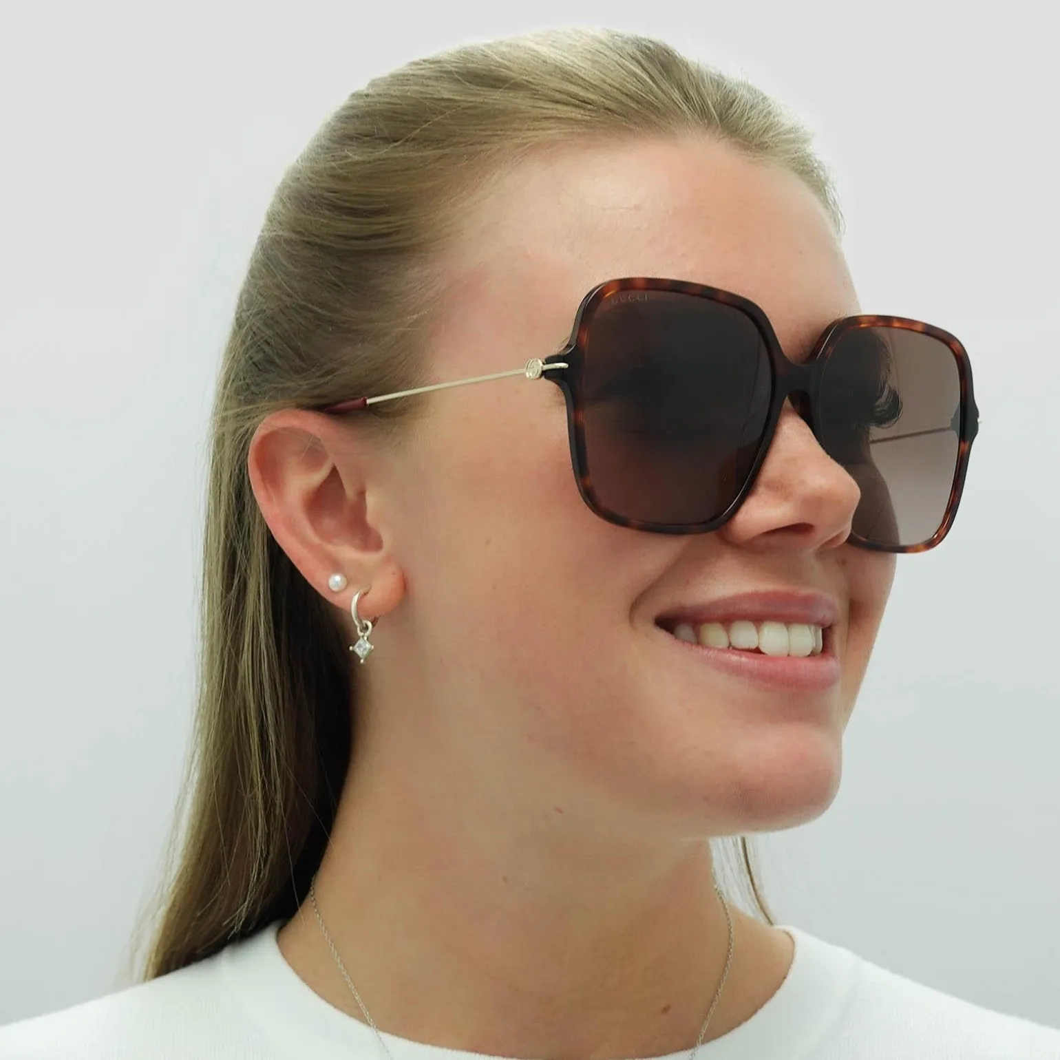 Gucci Sunglasses GG1267S 002 Dark Havana Brown Gradient