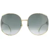 Gucci Sunglasses GG0225S 001 Gold Grey Gradient