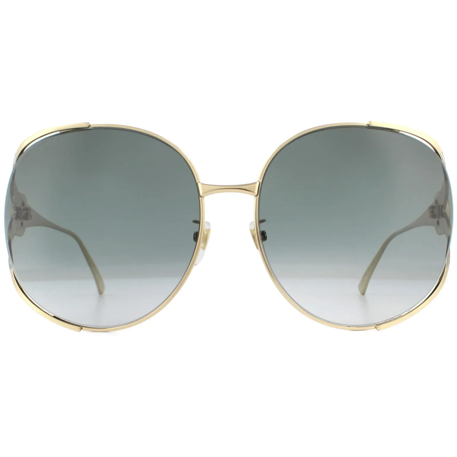 Gucci Sunglasses GG0225S 001 Gold Grey Gradient