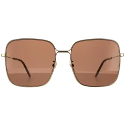 Gucci Sunglasses GG0443S 002 Gold Brown