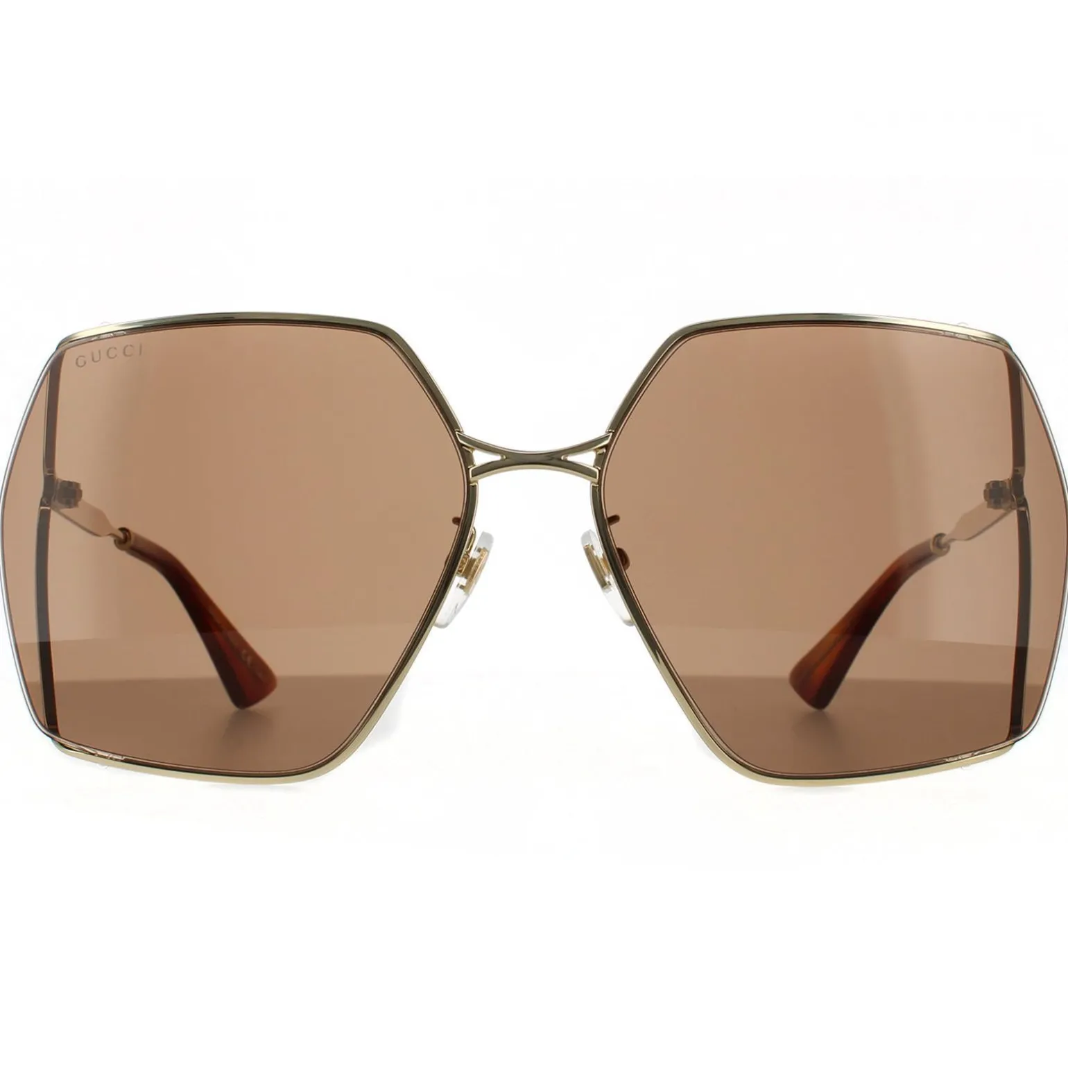 Gucci Sunglasses GG0817S 002 Gold Brown