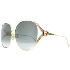 Gucci Sunglasses GG0225S 001 Gold Grey Gradient