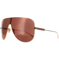 Gucci Sunglasses GG1436S 003 Gold Red