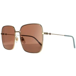Gucci Sunglasses GG0443S 002 Gold Brown