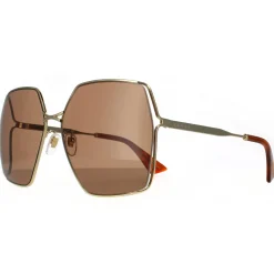 Gucci Sunglasses GG0817S 002 Gold Brown