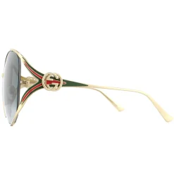 Gucci Sunglasses GG0225S 001 Gold Grey Gradient