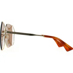 Gucci Sunglasses GG0817S 002 Gold Brown