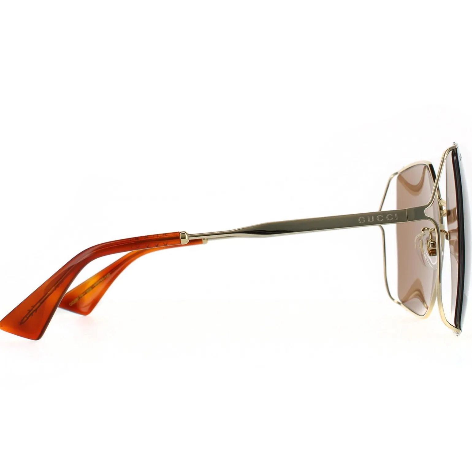 Gucci Sunglasses GG0817S 002 Gold Brown