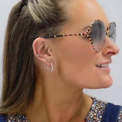Gucci Sunglasses GG0595S 001 Gold and Black Double Grey Gradient