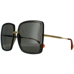 Gucci Sunglasses GG0903S 001 Grey Crystal and Gold Grey
