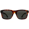 Gucci Sunglasses GG0008S 006 Havana Black Rubber Grey Polarized