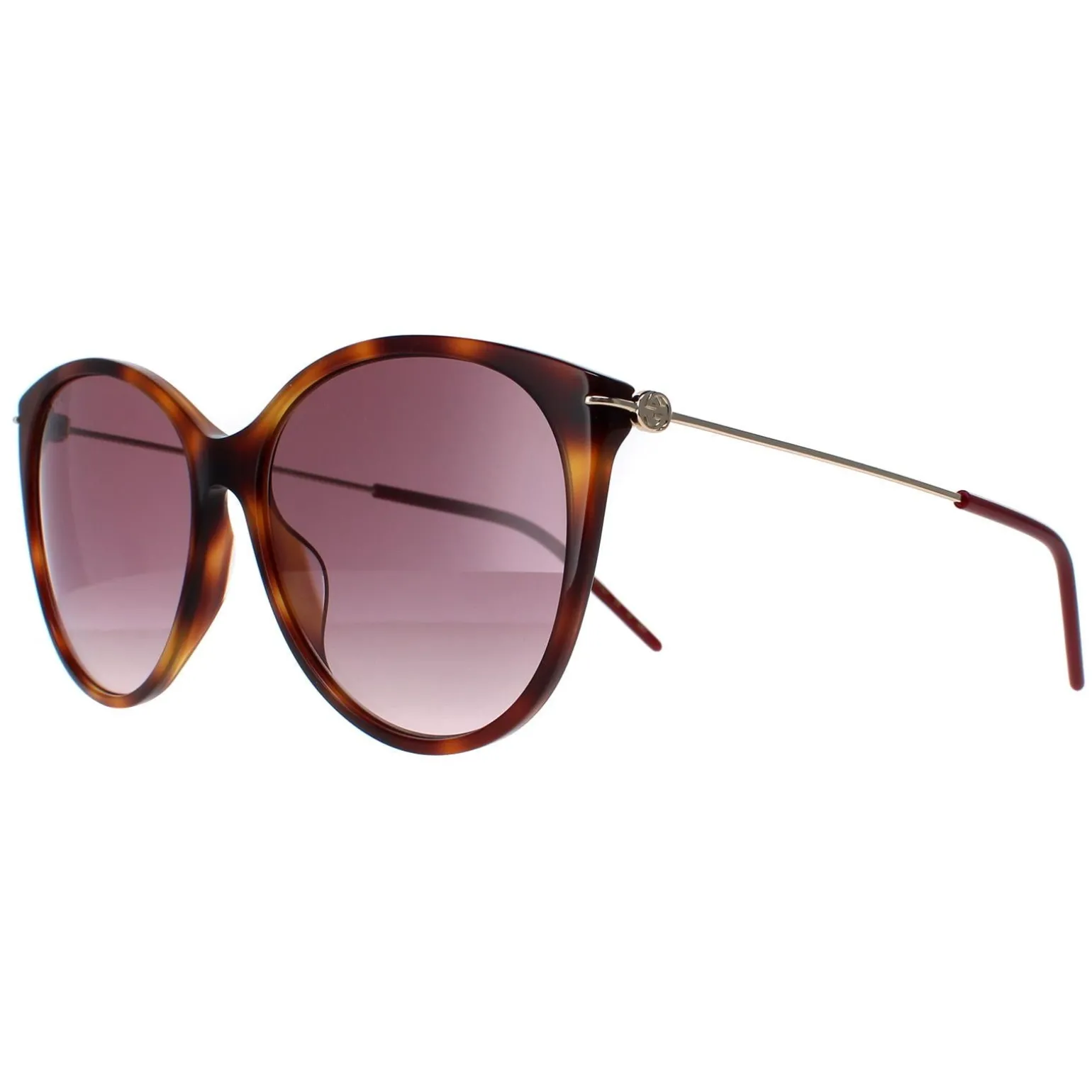 Gucci Sunglasses GG1268S 002 Havana Gold Red Gradient