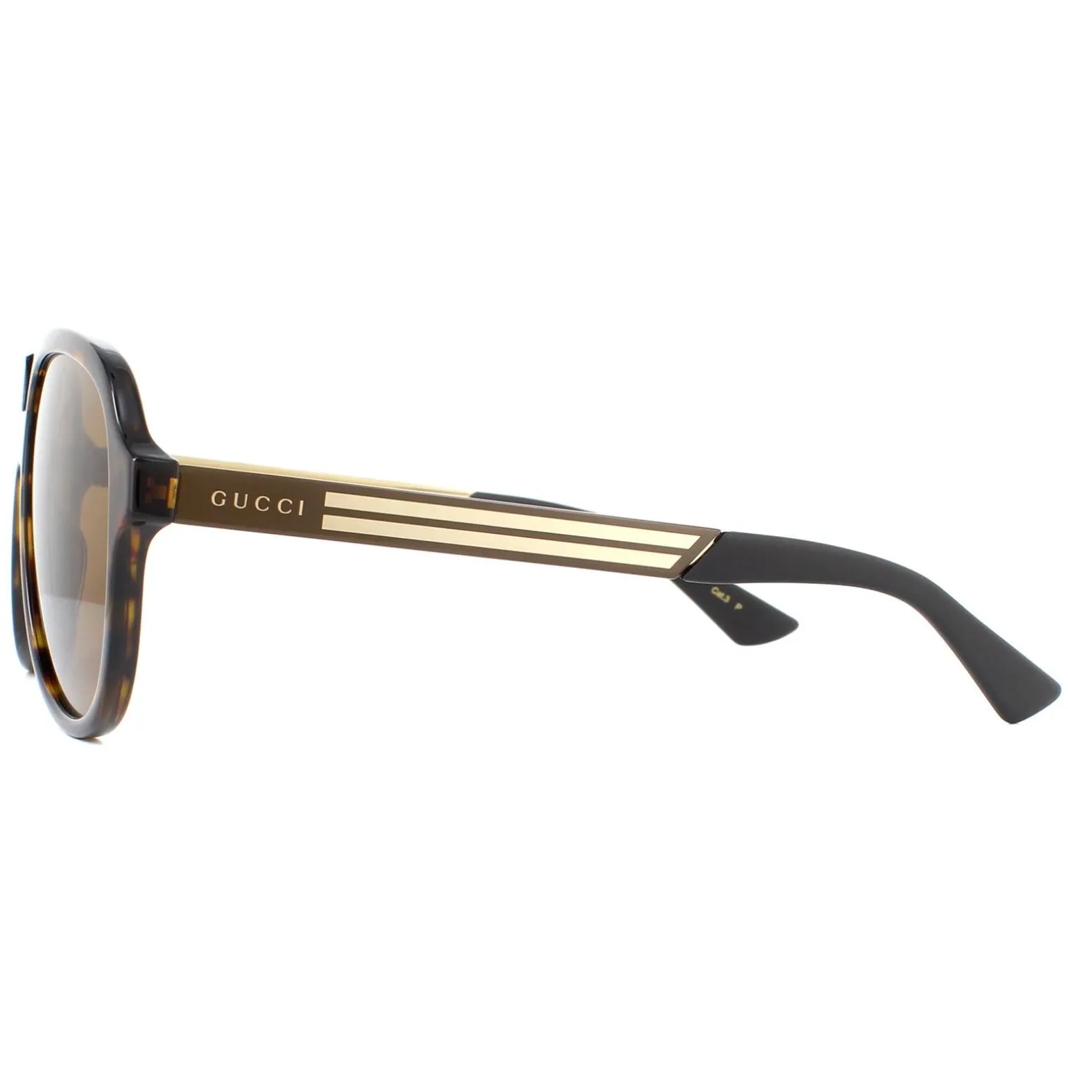 Gucci Sunglasses GG0688S 002 Havana and Gold Brown Polarized