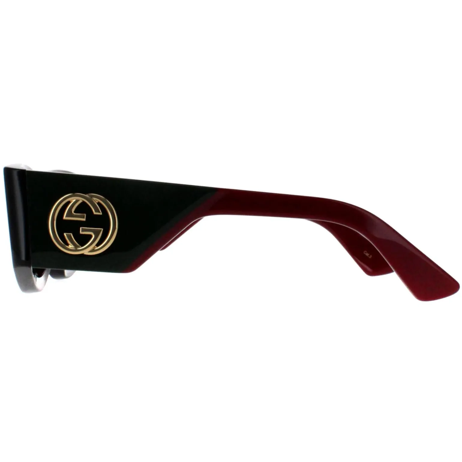 Gucci Sunglasses GG1664S 002 Havana with Green and Red Green