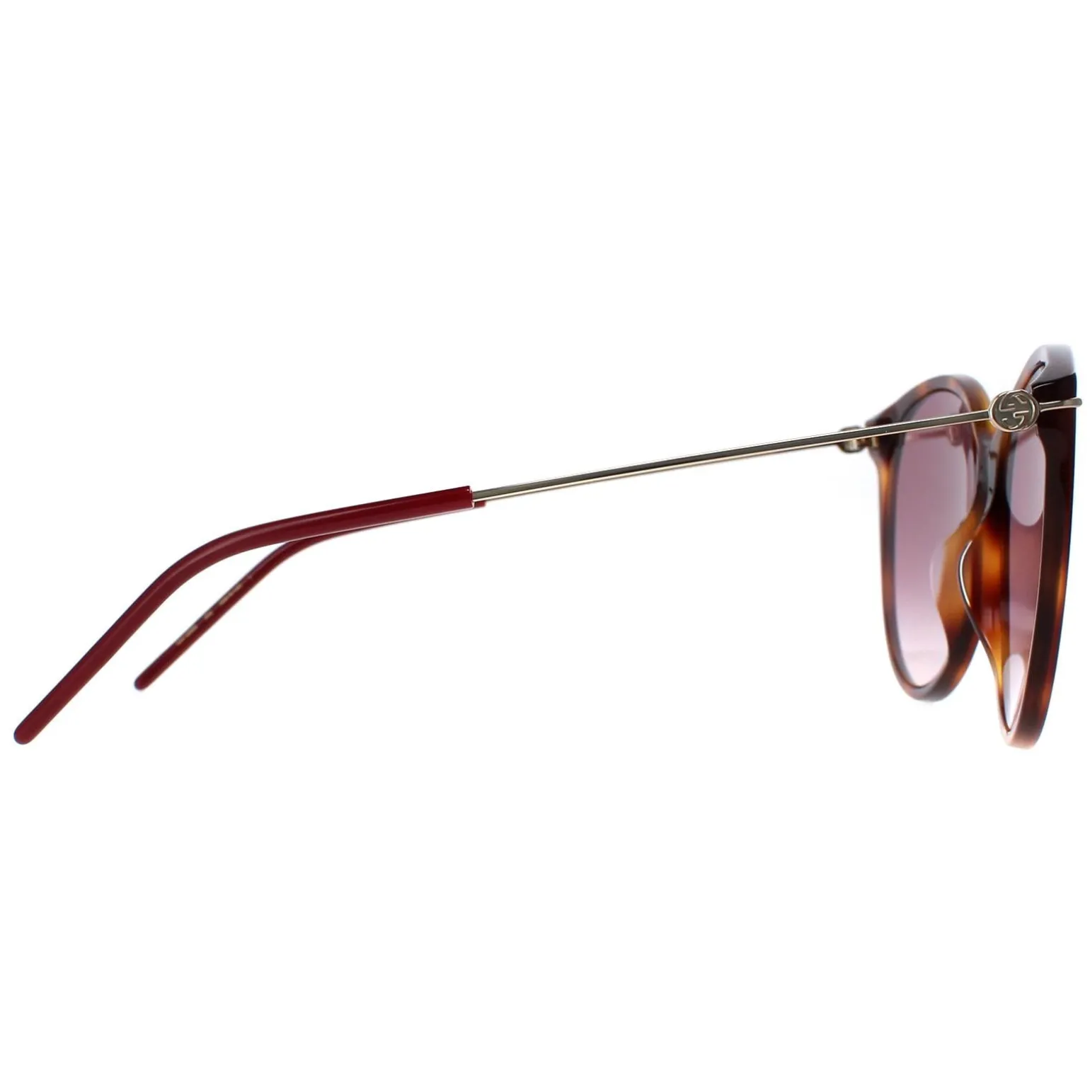 Gucci Sunglasses GG1268S 002 Havana Gold Red Gradient
