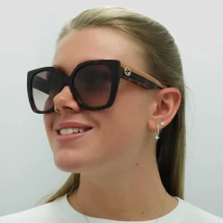 Gucci Sunglasses GG1300S 003 Havana Crystal Brown Gradient